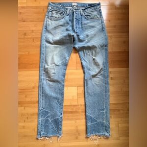 Citizens Of Humanity Faded Blue Straight Jeans